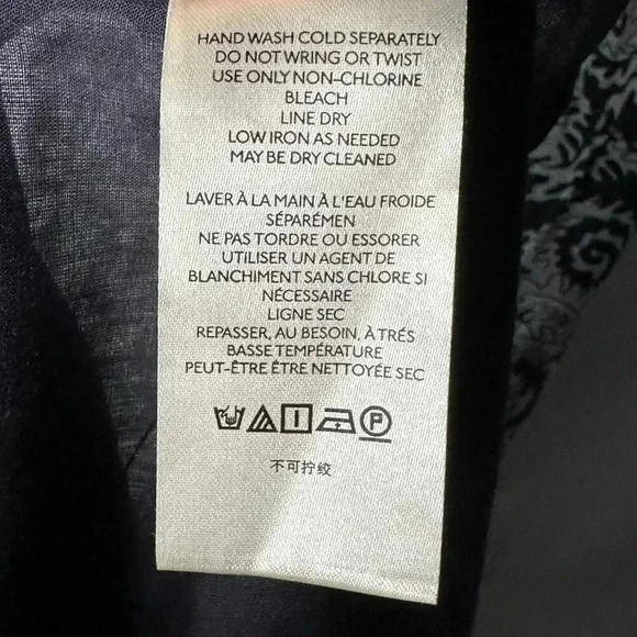 Maeve by Anthropologie Tiered midi Dress Size Medium Black White Summer casual - Picture 11 of 12